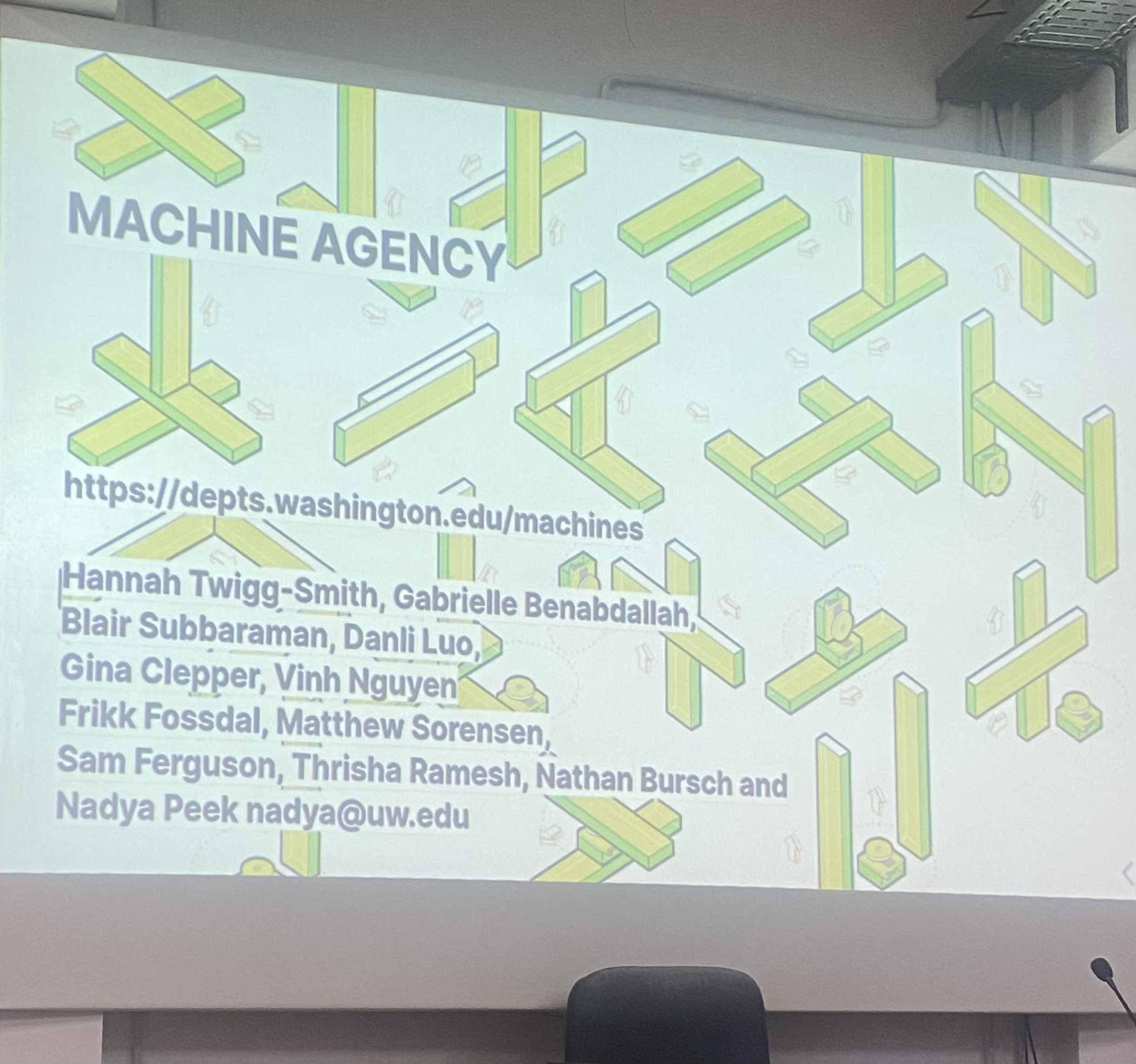 Machine Agency